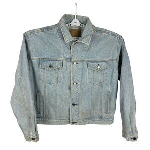 Vintage Gap Denim Jacket Light Wash Size XL Classic Style Womens Outerwear